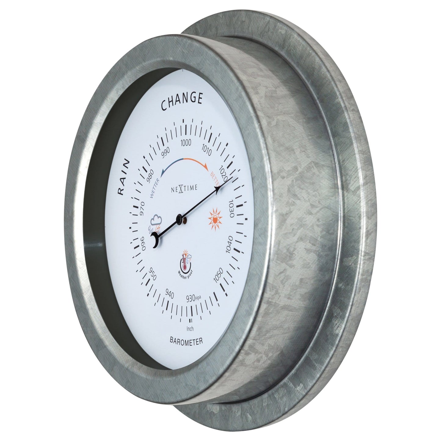 Barometer Buiten 22 cm – Weerbestendig Metaal
