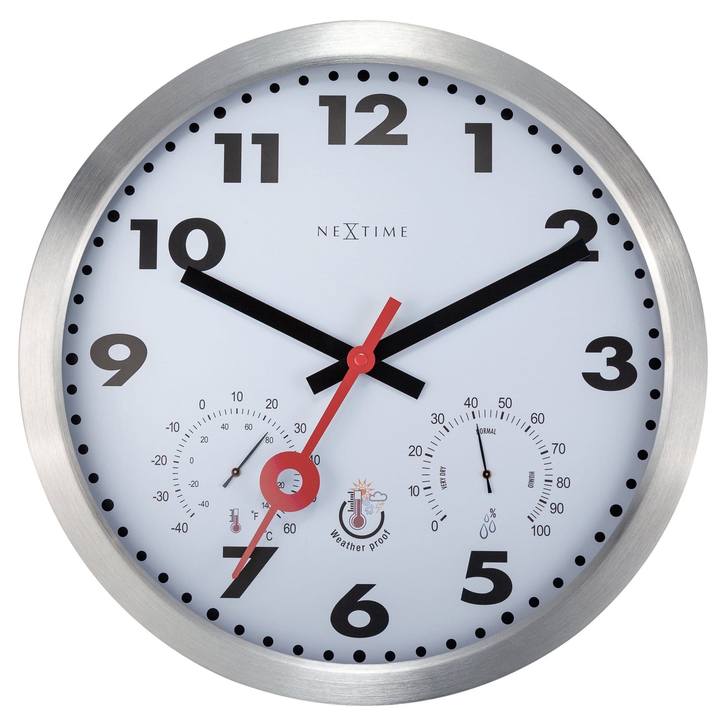 Buiten Wandklok 35 cm Weerbestendig