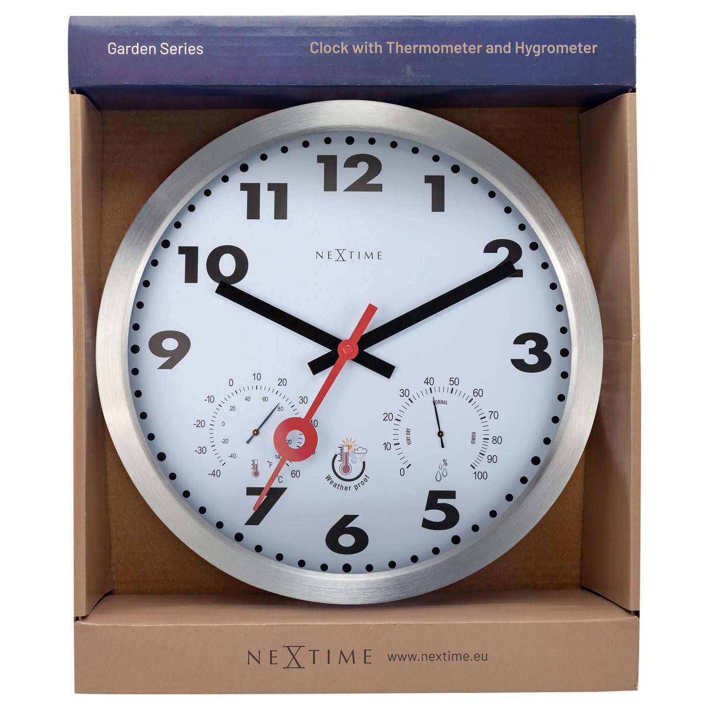 Buiten Wandklok 35 cm Weerbestendig