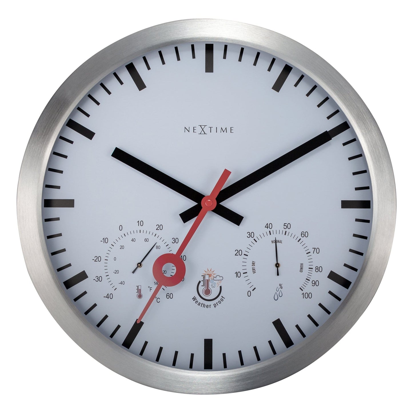 Buiten Wandklok 35 cm Weerbestendig