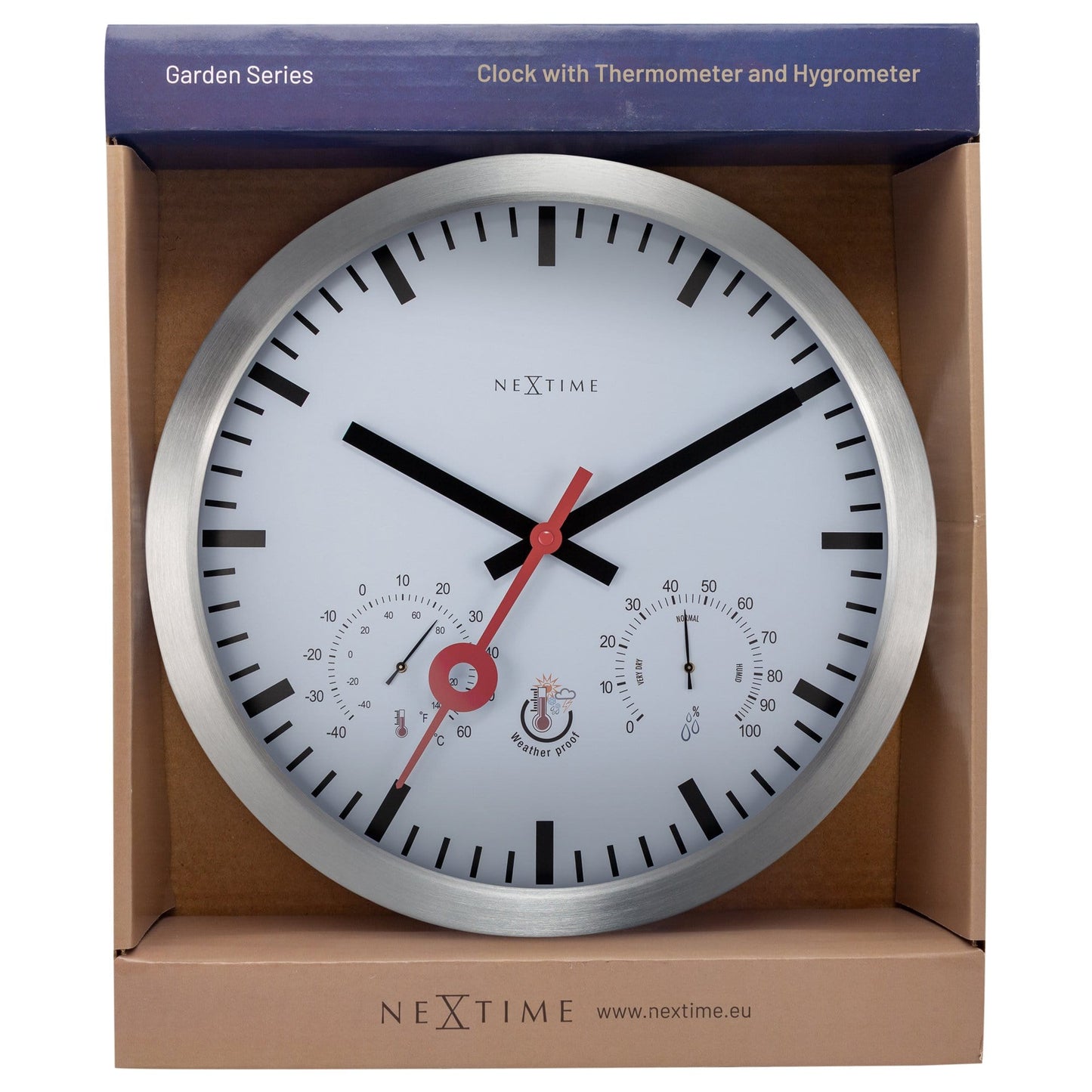 Buiten Wandklok 35 cm Weerbestendig