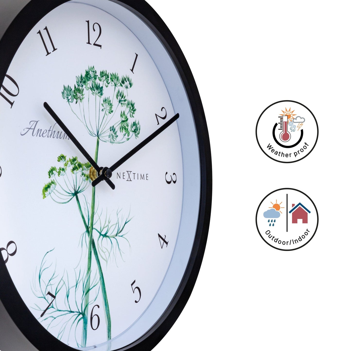 Buiten Wandklok 30,5 cm Weerbestendig