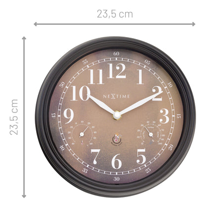 Buiten Wandklok 23,5 cm Weerbestendig