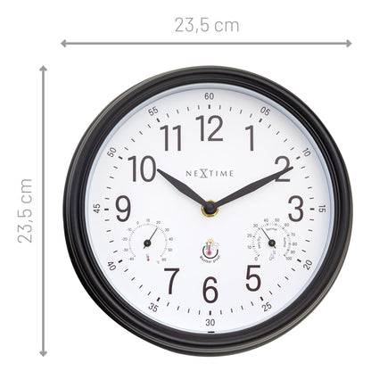Buiten Wandklok 23,5 cm Weerbestendig