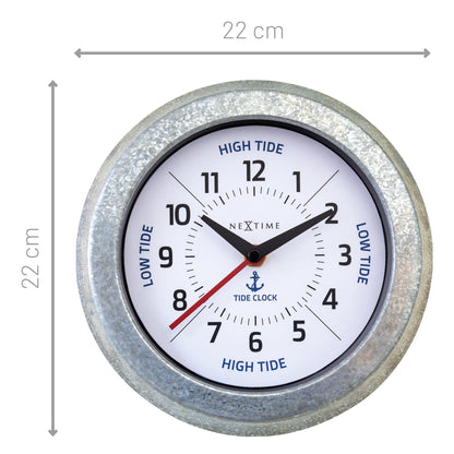 Wandklok met Getijdenmeter 22 cm