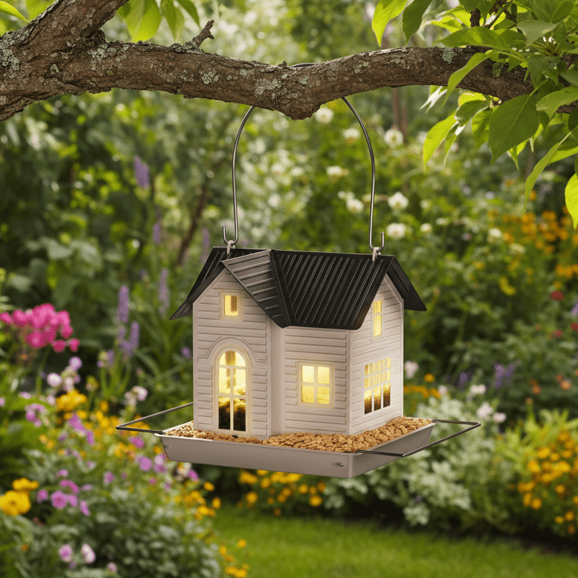 Vogelhuisje met LED Verlichting