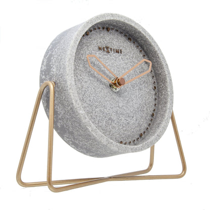 Tafelklok Polyresin – Compacte Design Klok – 17 cm