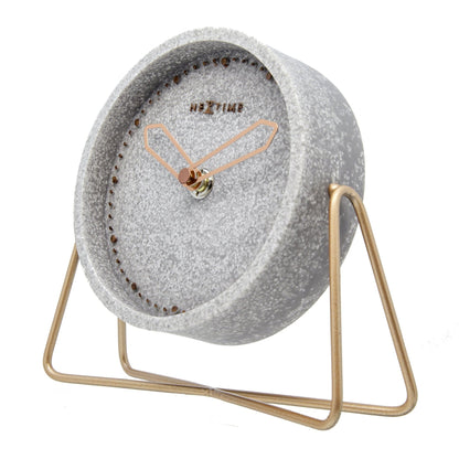 Tafelklok Polyresin – Compacte Design Klok – 17 cm
