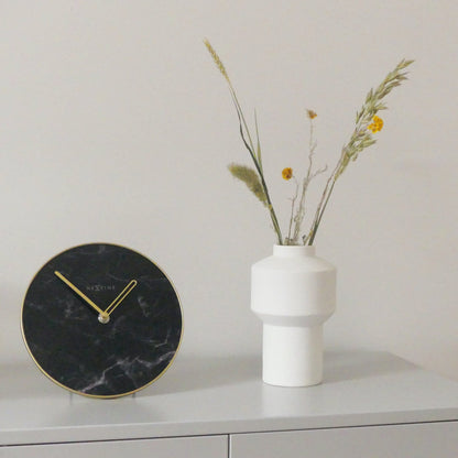 Tafel- en Wandklok 20 cm – Marmer Design – Marble