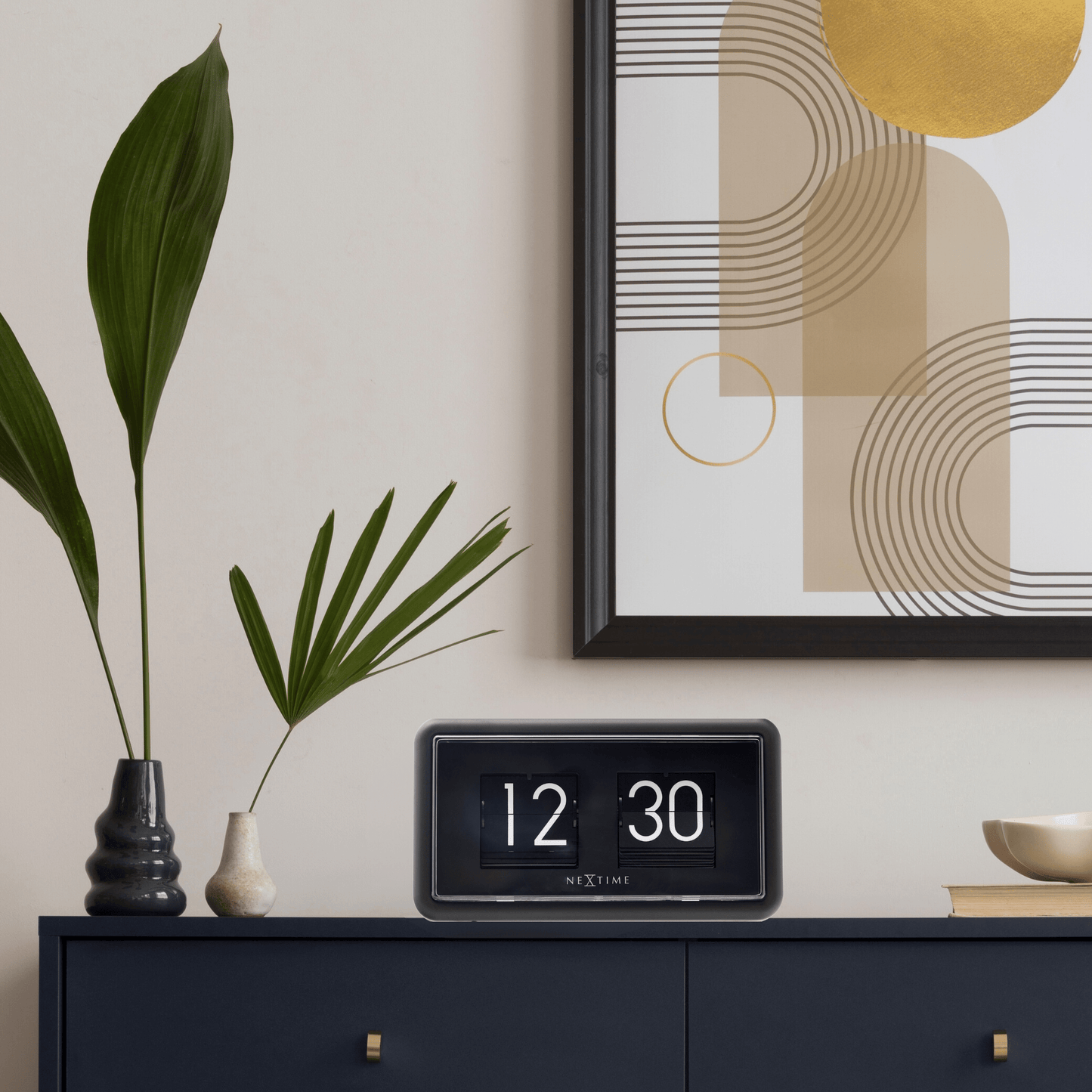 Flip Klok Tafel/Wand – Retro Design Klok – 18 cm