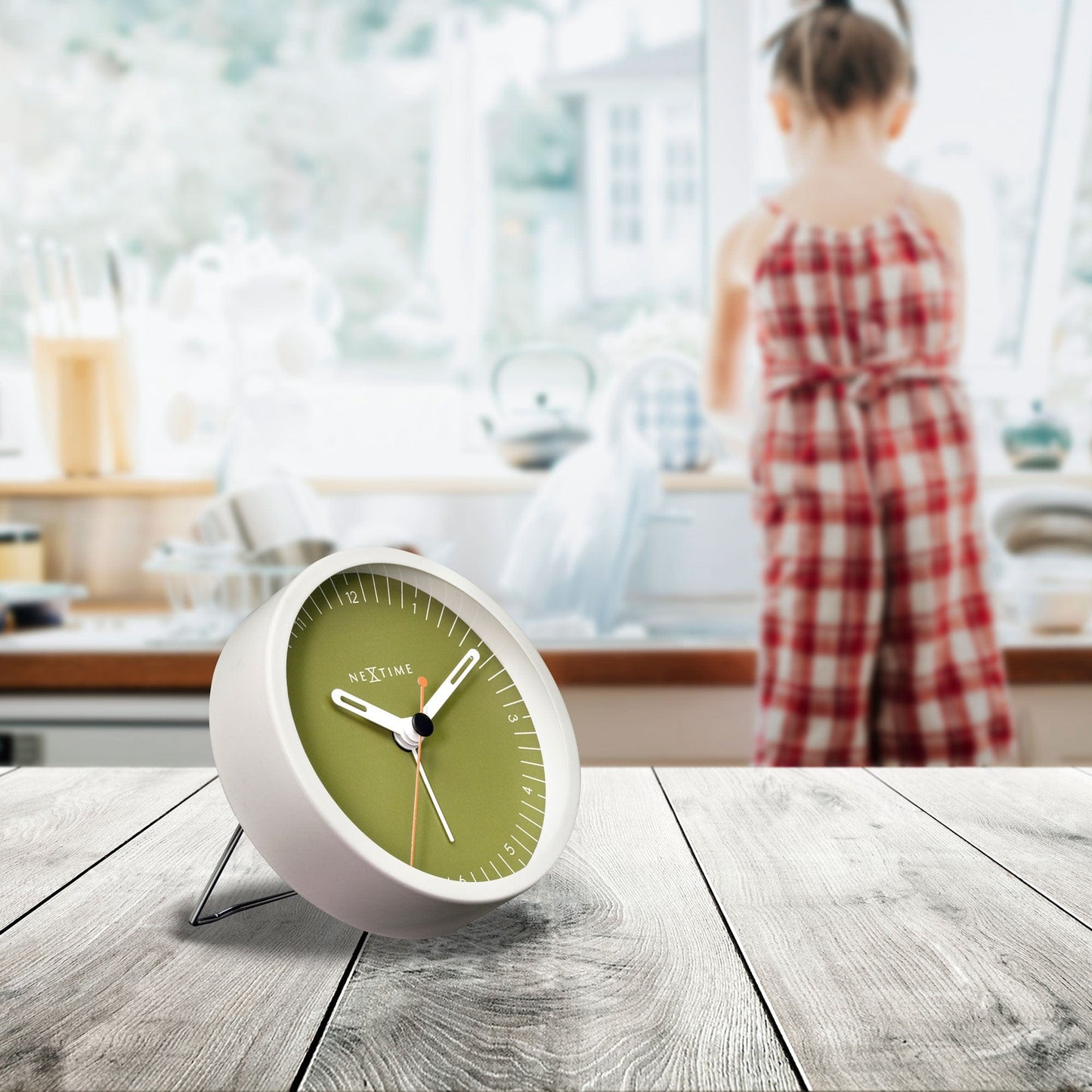 Stille Wekker Metaal – Compacte Alarmklok met Licht