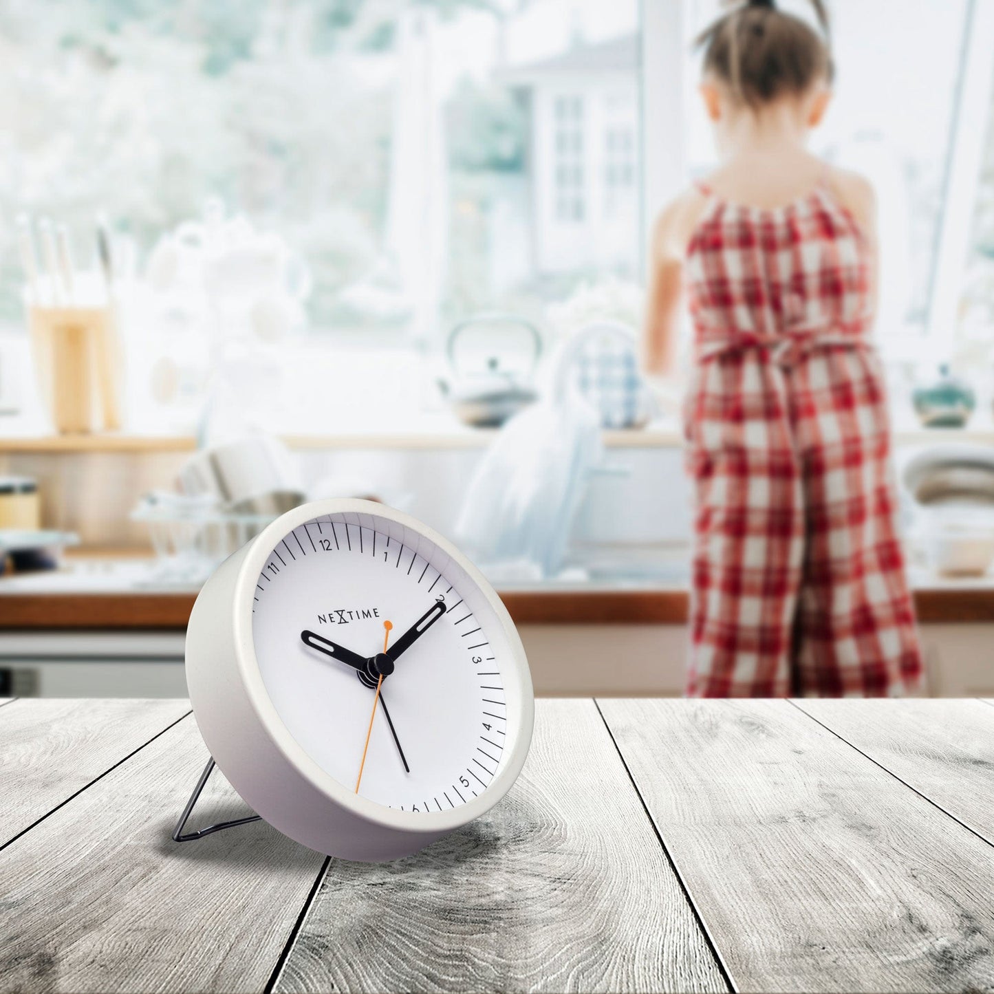 Stille Wekker Metaal – Compacte Alarmklok met Licht