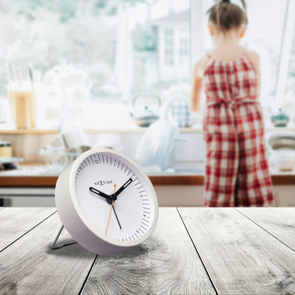 Stille Wekker Metaal – Compacte Alarmklok met Licht
