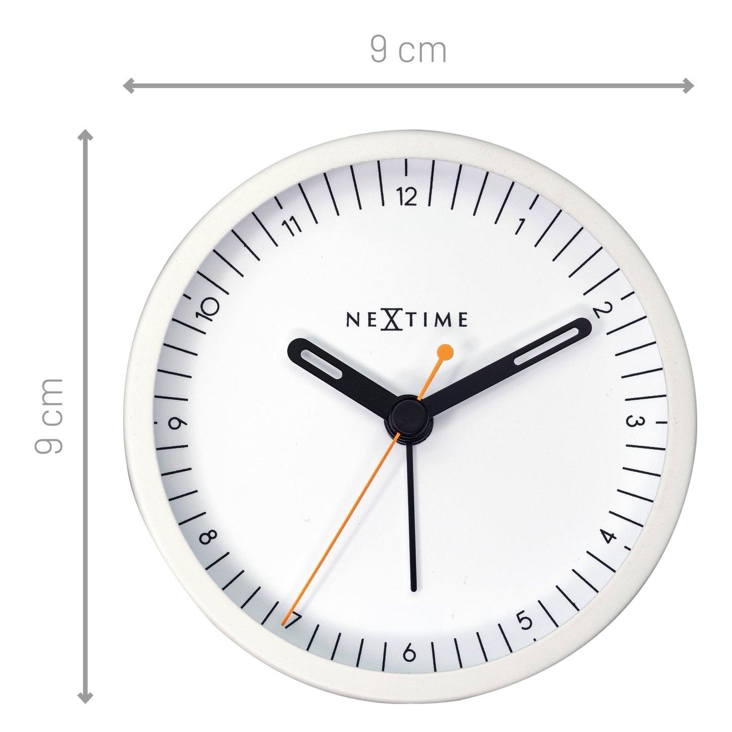 Stille Wekker Metaal – Compacte Alarmklok met Licht