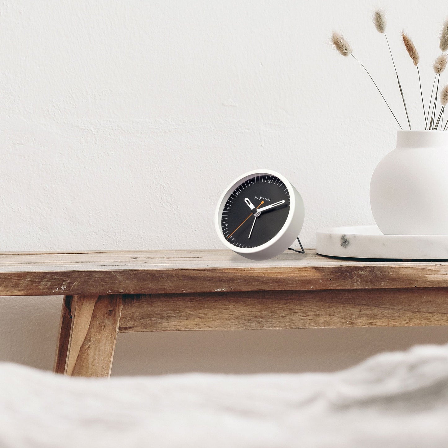 Stille Wekker Metaal – Compacte Alarmklok met Licht