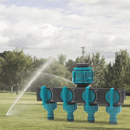 4-Weg Tuinslang Verdeler – Flexibele Waterverdeling voor de Tuin