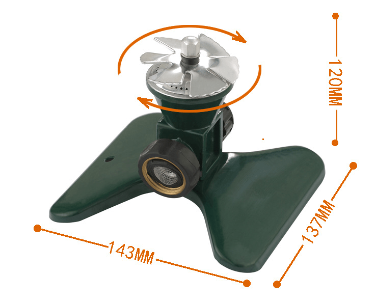 360° Tuinsproeier – Gazon Bewatering Gelijkmatige Waterverdeling