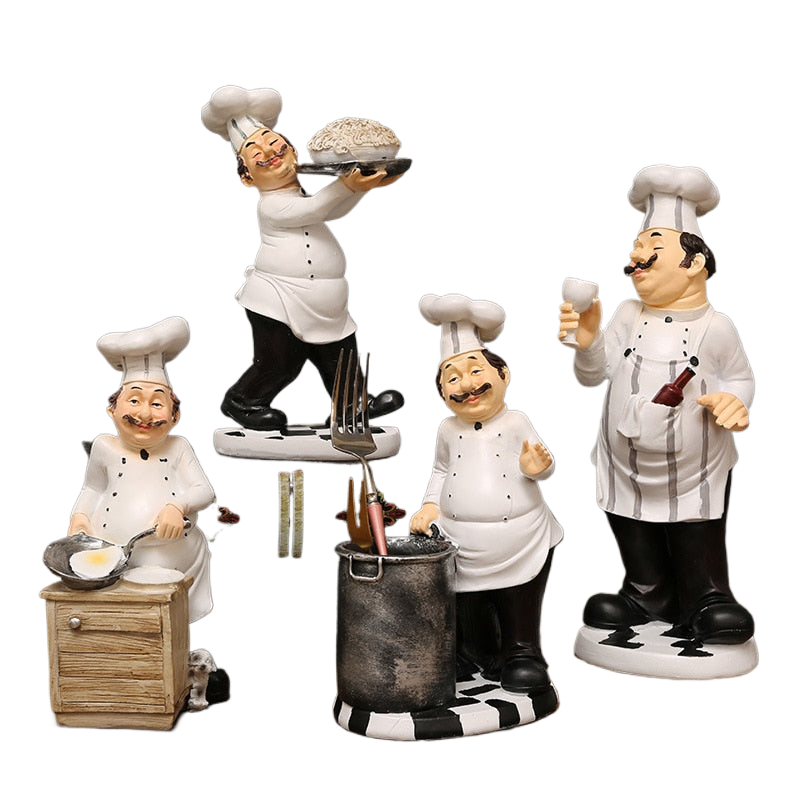 Chef Beeld Resin Sculptuur Nordic Figuur Decoratie Design Ornament