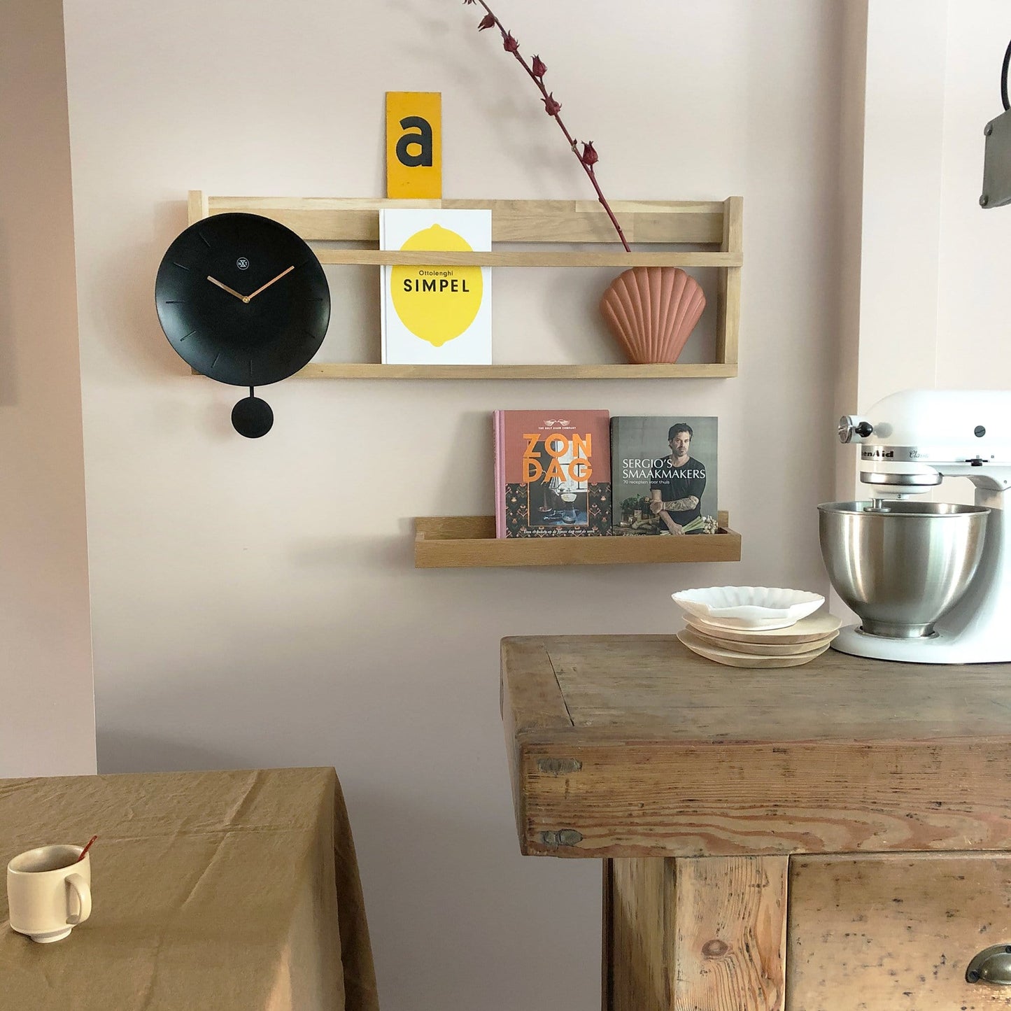 Wandklok 30 cm Kunststof – Modern Design