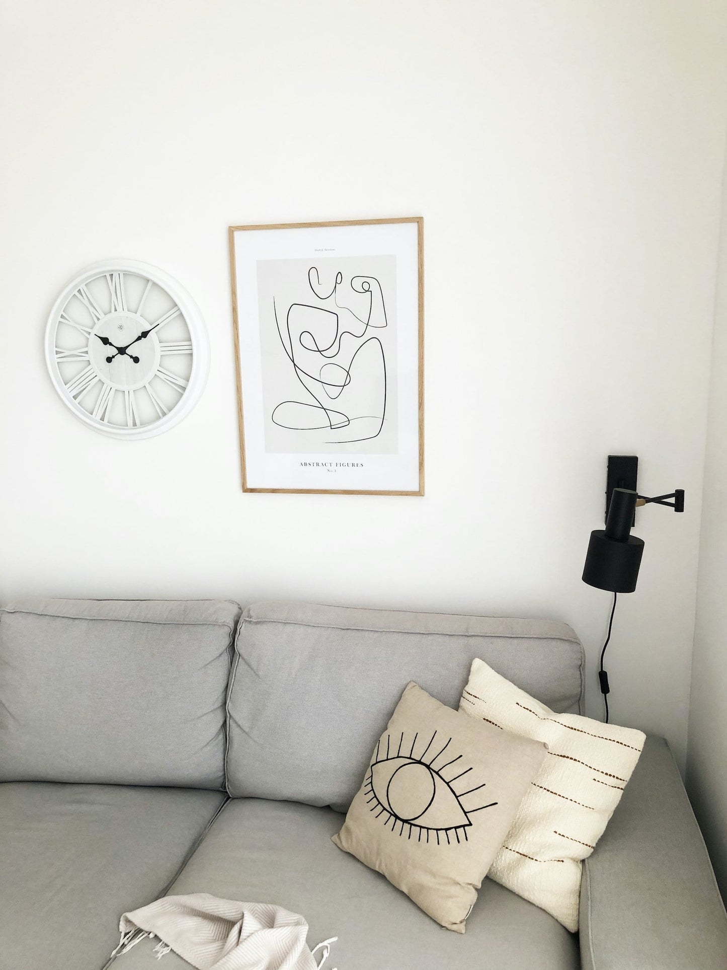 Wandklok 51 cm Kunststof – Grote Design Klok