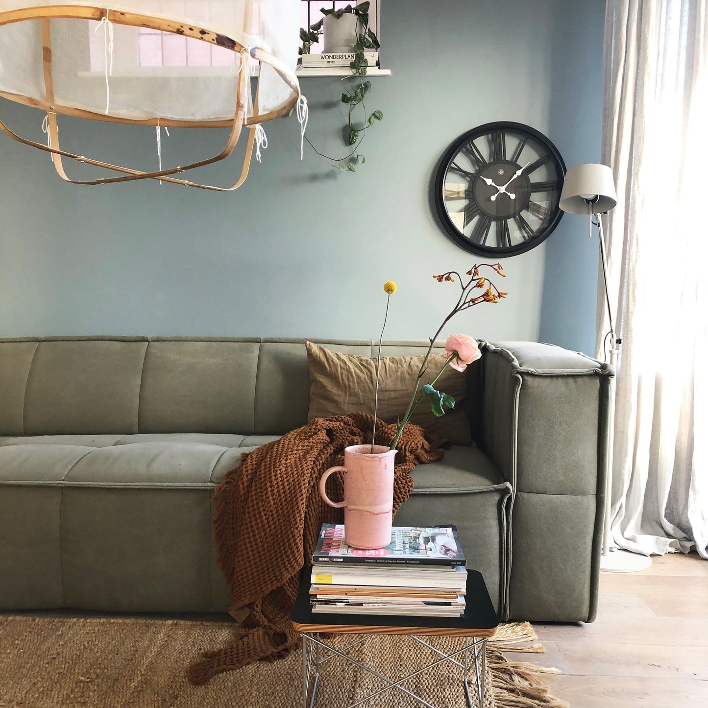 Wandklok 51 cm Kunststof – Grote Design Klok