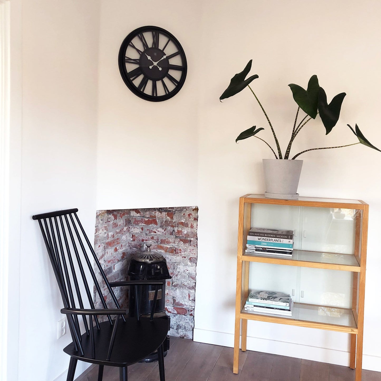 Wandklok 51 cm Kunststof – Grote Design Klok