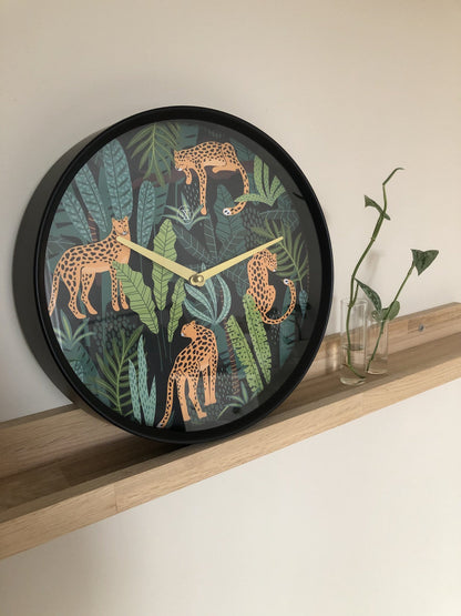 Wandklok 30 cm Kunststof – Urban Jungle Design