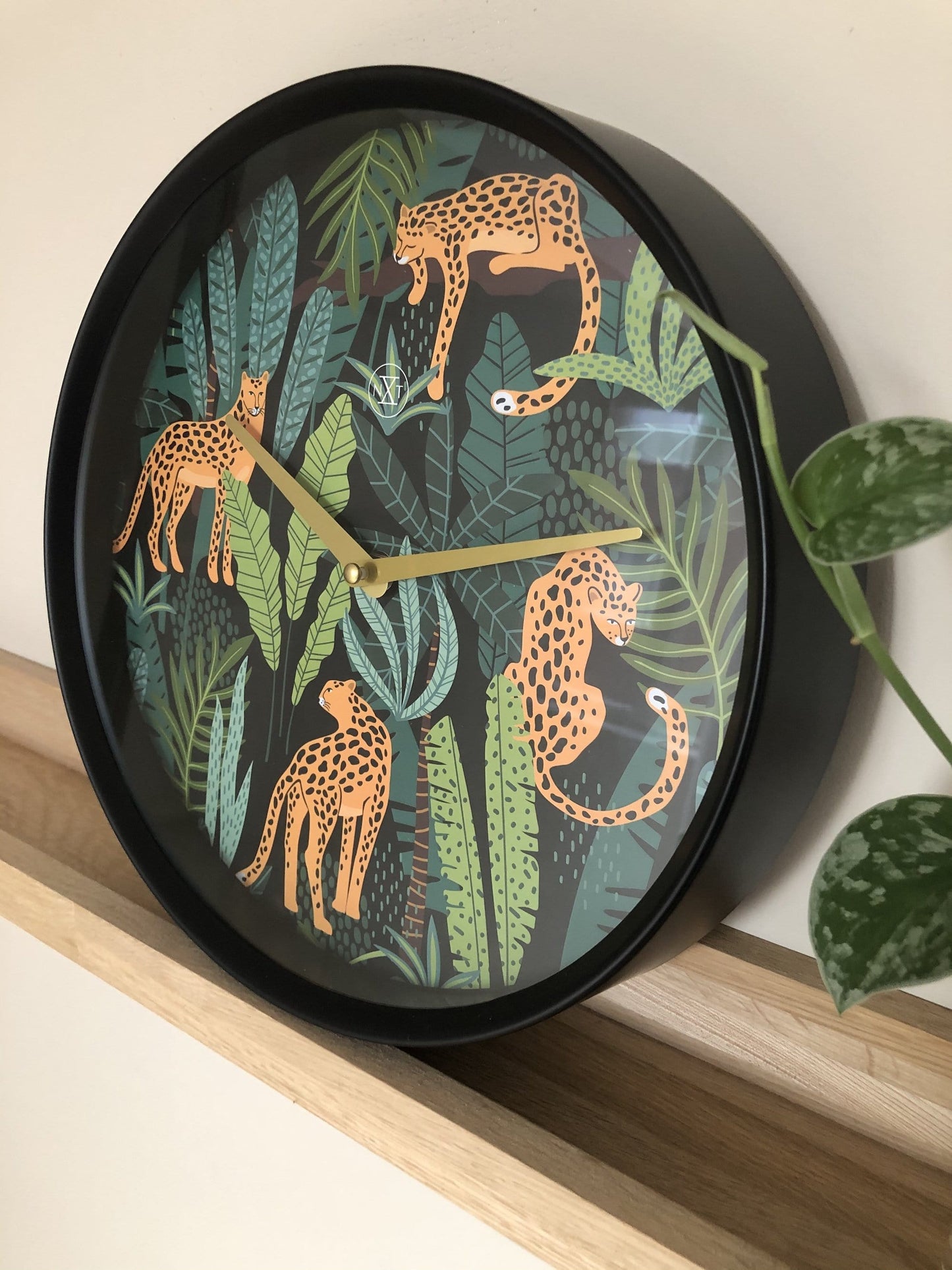 Wandklok 30 cm Kunststof – Urban Jungle Design