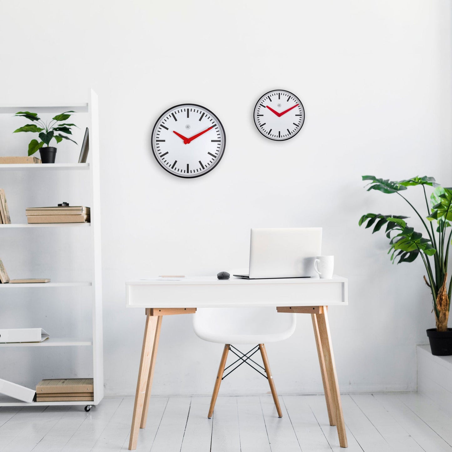 Stille Wandklok 25,5 cm Kunststof – Design Klok