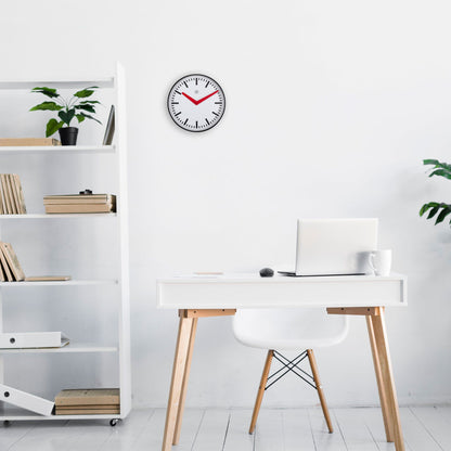 Stille Wandklok 25,5 cm Kunststof – Design Klok