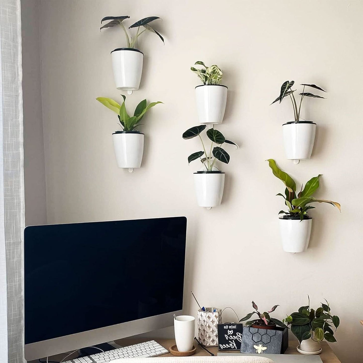 Verticale Zelfwaterende Bloempot – Moderne Plantenhouder
