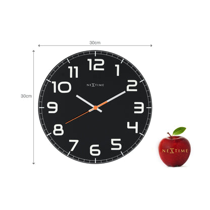 Wandklok 30 cm Glas – Moderne Design Klok