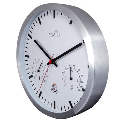 Radiogestuurde Wandklok 25 cm – Weerstation Klok – Station Clock