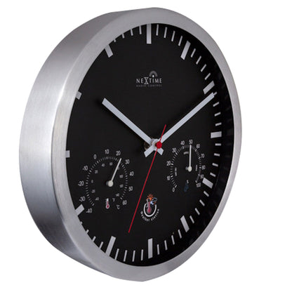 Radiogestuurde Wandklok 25 cm – Weerstation Klok – Station Clock
