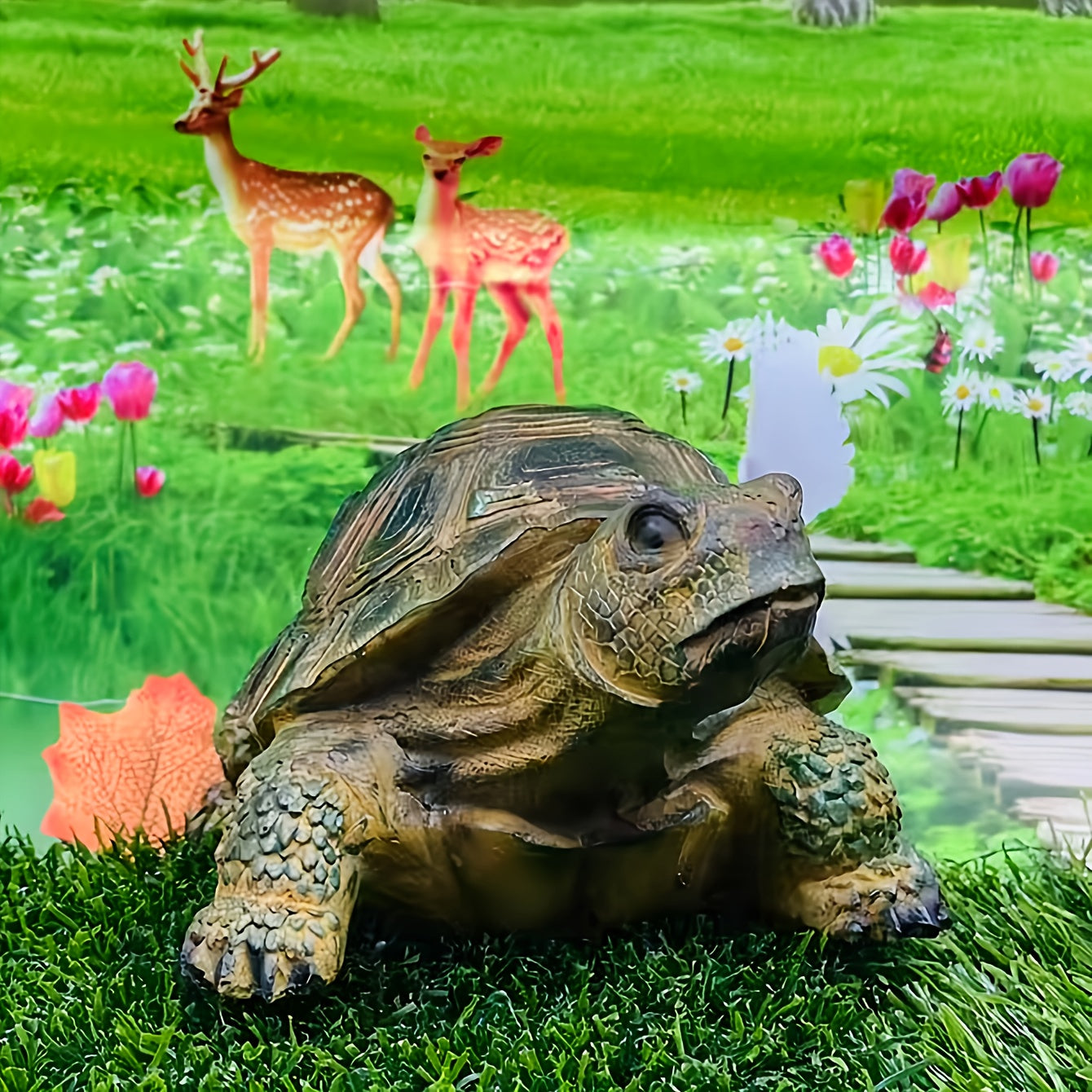 Schildpad Tuindecoratie Hars