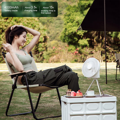 Oplaadbare Campingventilator.