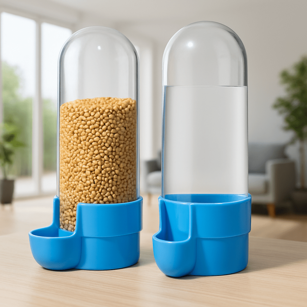 2-in-1 Automatische Vogelvoeder en Drinkbak
