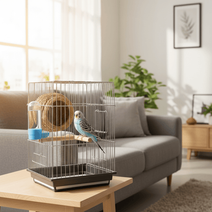 2-in-1 Automatische Vogelvoeder en Drinkbak