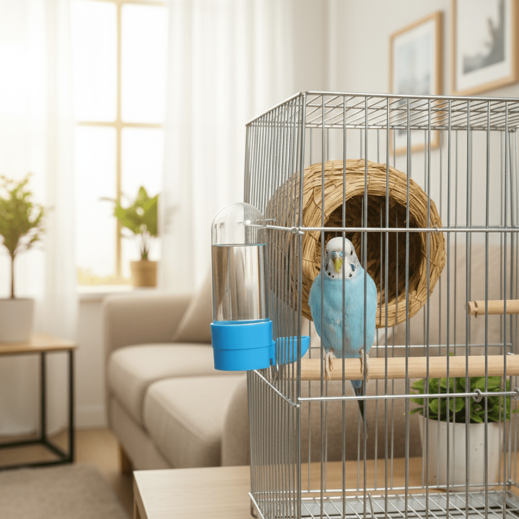 2-in-1 Automatische Vogelvoeder en Drinkbak