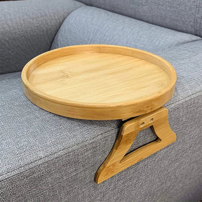 Armleuning dienblad – houten banktafel