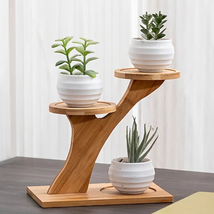 Bamboe opbergrek – 2-laags organizer