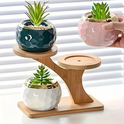 Bamboe opbergrek – 2-laags organizer