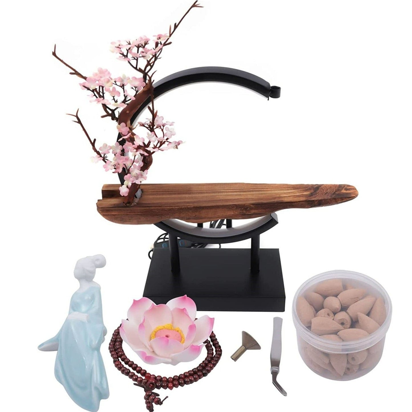 Wierook Waterval Backflow Wierookbrander Kegelhouder Design Decoratie Zen