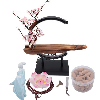 Wierook Waterval Backflow Wierookbrander Kegelhouder Design Decoratie Zen