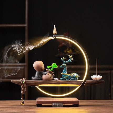 Boeddha Hert Backflow Wierookhouder