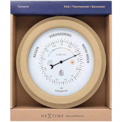 Barometer Buiten 22 cm – Weerbestendig Metaal