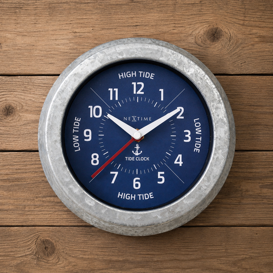 Wandklok met Getijdenmeter 22 cm