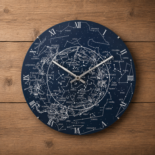 Wandklok 35 cm Glow in the Dark
