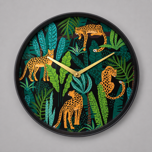 Wandklok 30 cm Kunststof – Urban Jungle Design