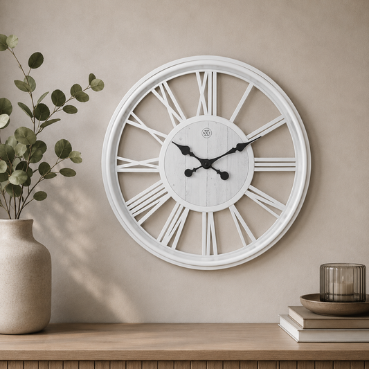 Wandklok 51 cm Kunststof – Grote Design Klok